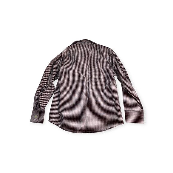 Van Heusen Boys Sz 5 Plaid Button Down Long Sleeve Shirt Preppy Holiday Party - Picture 7 of 7